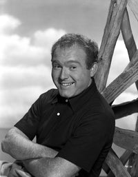 Gene Evans smiling photo print showcasing classic cinema charm.