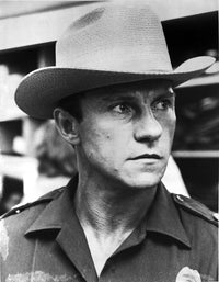 Harvey Keitel wearing a cowboy hat photo print, iconic actor