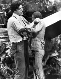 Film still of Richard Kiel in a fight scene - Photo Print