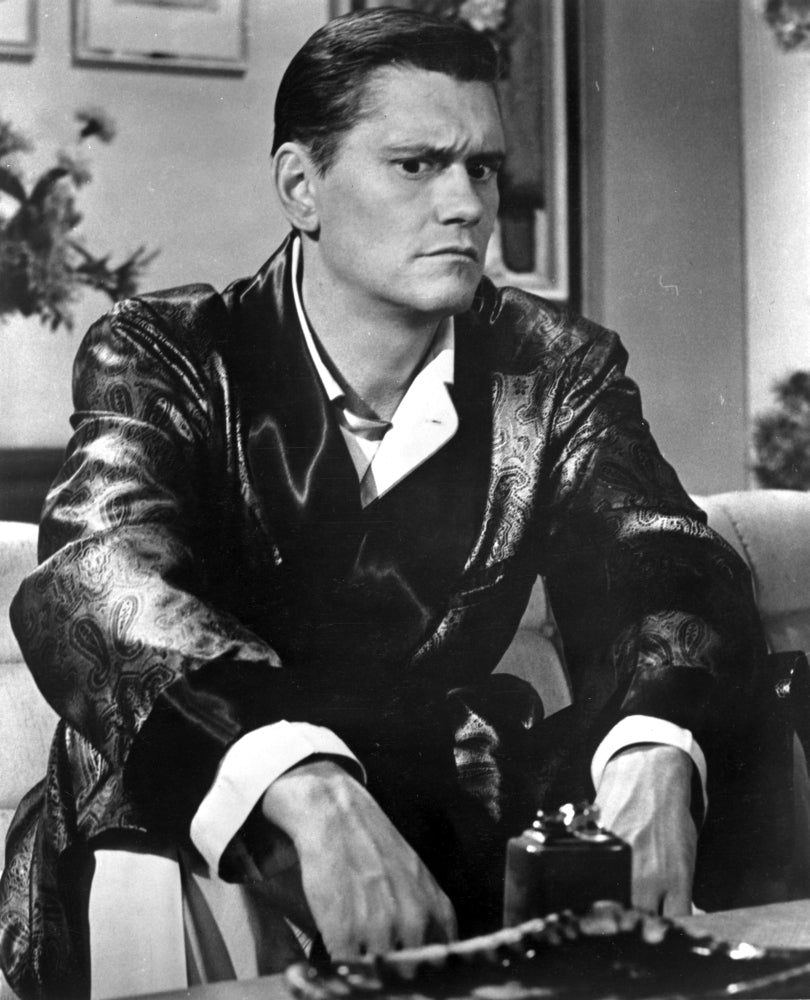 Dick York in a robe photo print, classic television nostalgia