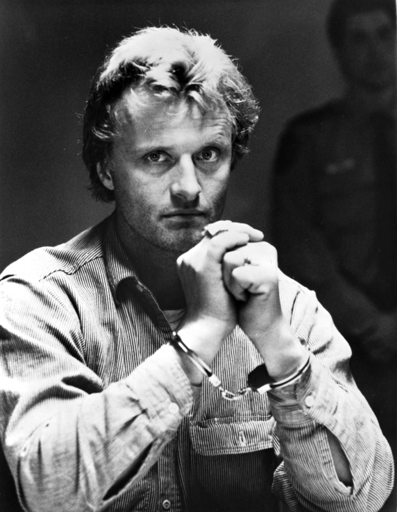 Rutger Hauer in handcuffs photo print, 8x10, cinematic art.