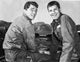 Martin and Lewis Photo Print featuring the duo in a classic car.