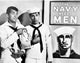 Martin and Lewis in navy uniforms photo print, vintage comedy decor.