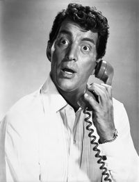 Dean Martin surprised talking on the telephone photo print.