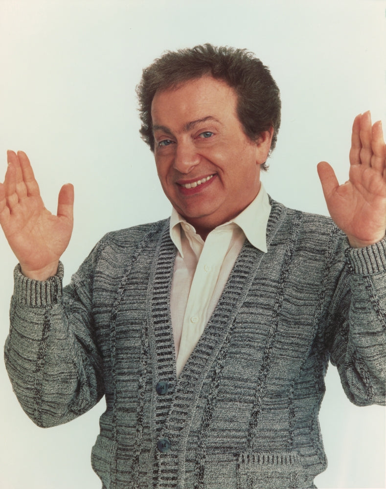 Jackie Mason posed in sweater portrait photo print.