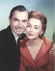 James Mason Couple Portrait Photo Print showcasing classic film elegance.