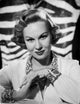 Virginia Mayo photo print with hands clenched together