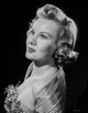 Virginia Mayo posed photo print on a black background
