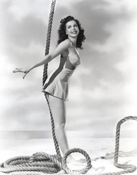Ann Miller Leaning on a Rope Classic Portrait Photo Print