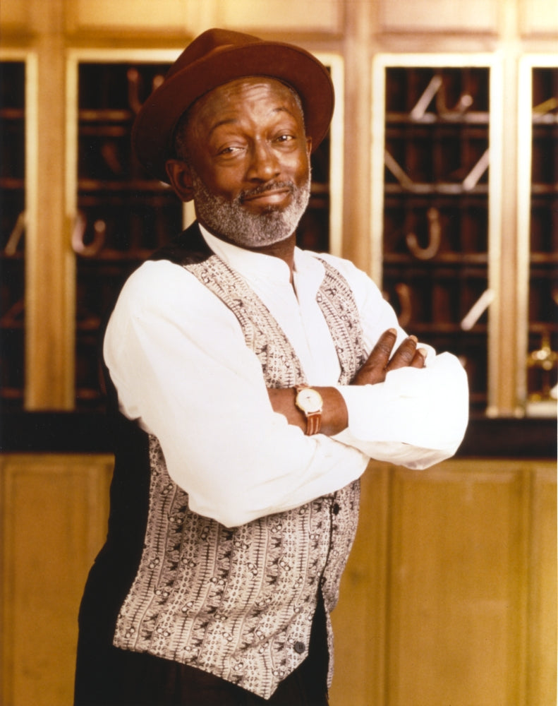 Garrett Morris posed in blazer with hat photo print.