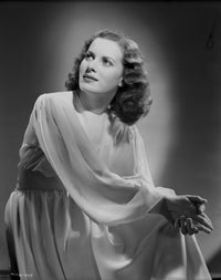 Maureen O'Hara black and white photo print - classic Hollywood portrait