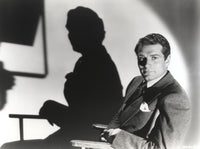 Laurence Olivier and His Shadow photo print depicting the iconic actor.