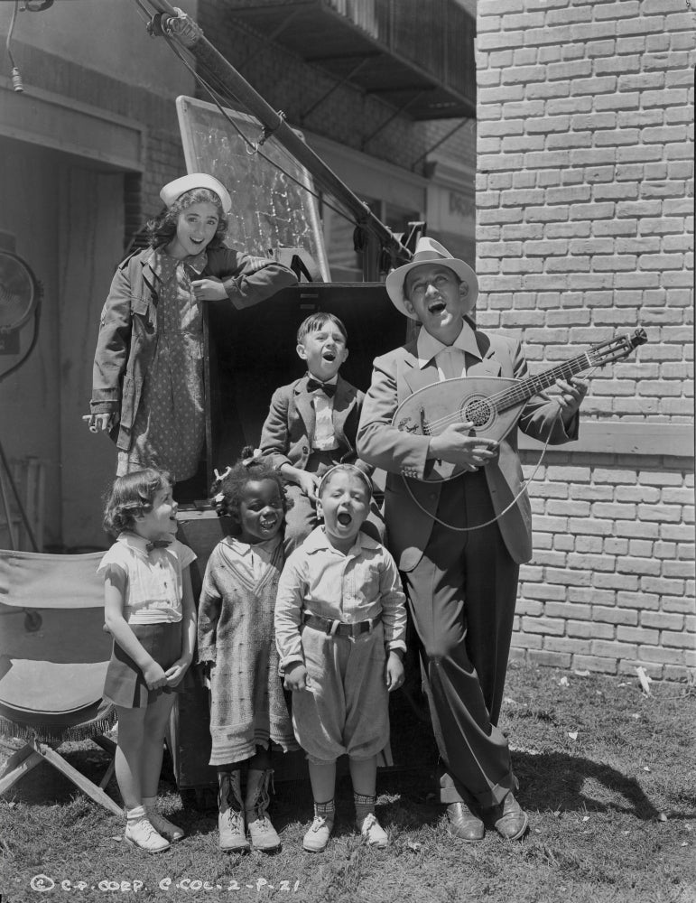Our Gang Singing Outdoors Photo Print capturing classic cinema nostalgia