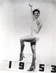 Debra Paget dancing on 1953 sign photo print, showcasing classic Hollywood charm.