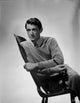 Gregory Peck leaning on chair photo print