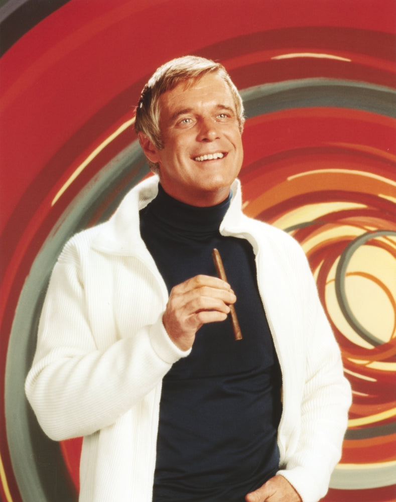 George Peppard posed with a cigarette photo print