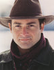 Kevin Pollak in black leather jacket and hat photo print