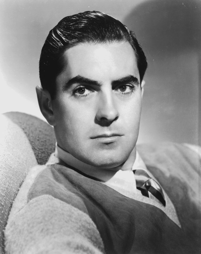 Tyrone Power Photo Print showcasing classic Hollywood charm.