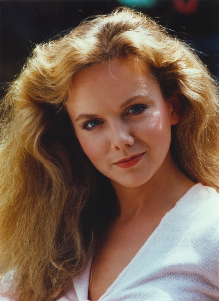 Linda Purl Portrait in White Dress Photo Print