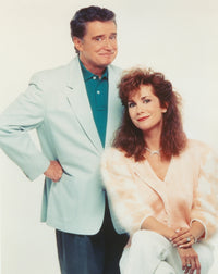 Regis & Kathie Couple Portrait Photo Print on white background.