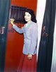 Gail Russell Portrait Photo Print in Fur Long Sleeves
