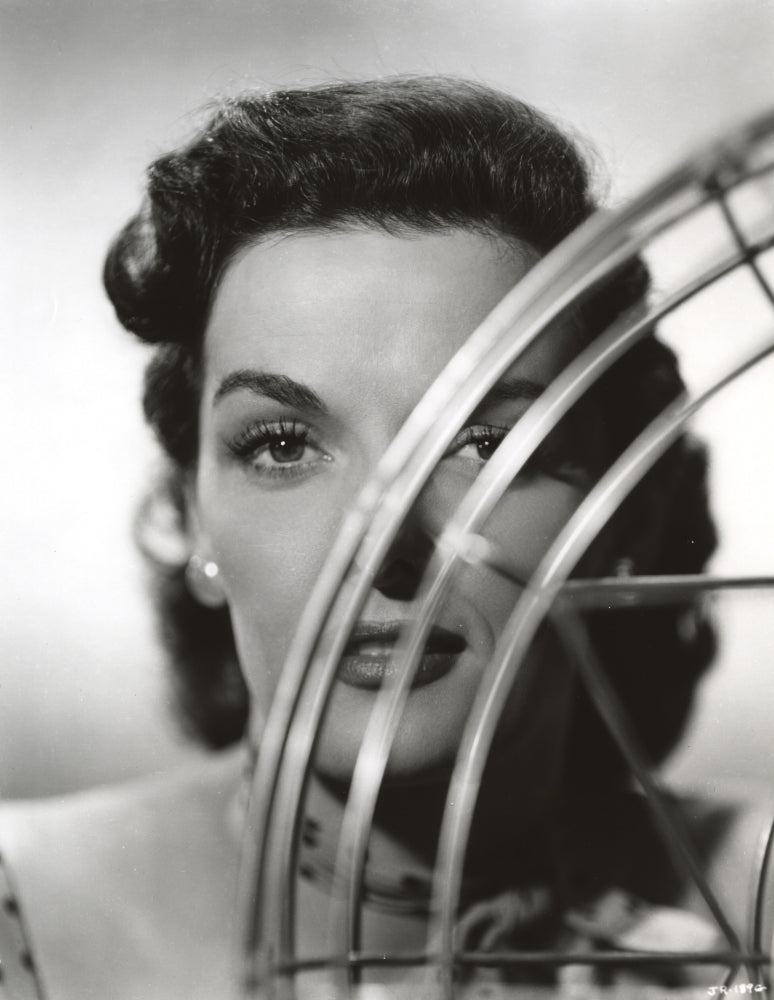 Jane Russell Portrait in Polka Dot Scoop-Neck Dress Photo Print