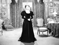 Rosalind Russell in a black mutton sleeved dress photo print
