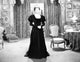 Rosalind Russell in a black mutton sleeved dress photo print
