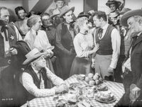 Oklahoma Gathering Scene Black and White Photo Print