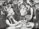 Oklahoma Gathering Scene Black and White Photo Print