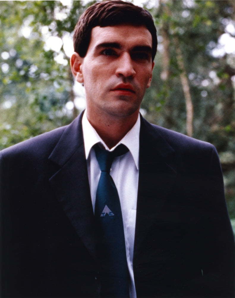 Ben Chaplin Portrait in Blue Coat Photo Print showcasing cinematic artistry.