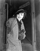 Iris Adrian on a train vintage photo print