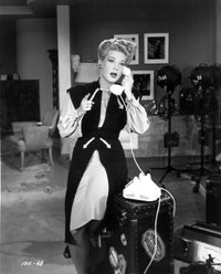 Louise Allbritton talking on the telephone photo print.