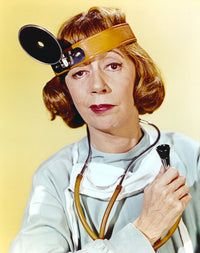 Imogene Coca posed in doctor uniform photo print.