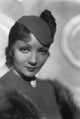 Claudette Colbert Posed in Fur Coat Photo Print