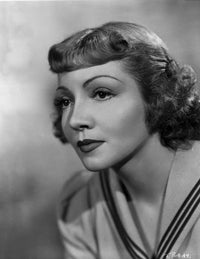 Claudette Colbert classic close up portrait photo print