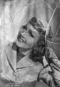 Claudette Colbert elegant portrait photo print