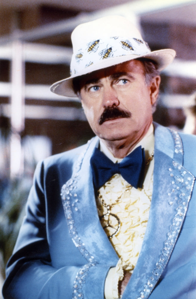 Dabney Coleman posed in a blue coat photo print