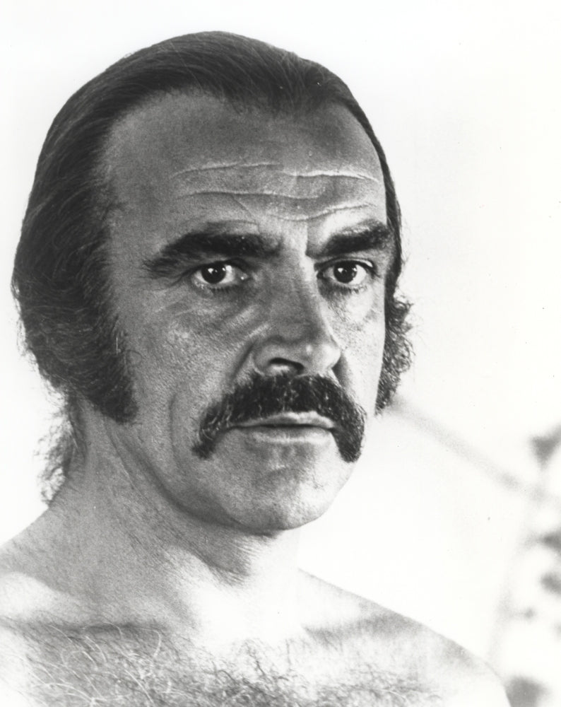 Sean Connery Photo Print with Moustache - Classic Hollywood