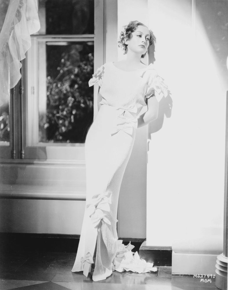 Joan Crawford leaning against a wall photo print, classic Hollywood art