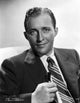 Bing Crosby formal suit portrait photo print on white background.