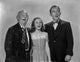 Bing Crosby group portrait photo print looking up with mouth open
