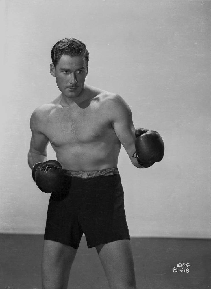 Errol Flynn Portrait in Boxer Attire Photo Print