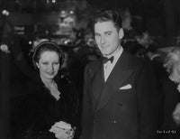Errol Flynn elegant photo print featuring a woman, classic Hollywood decor