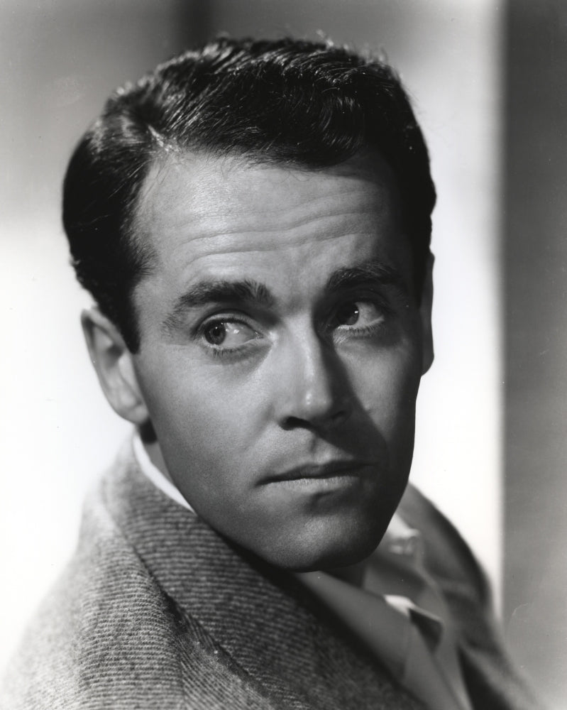 Henry Fonda sideview pose photo print in suit and tie