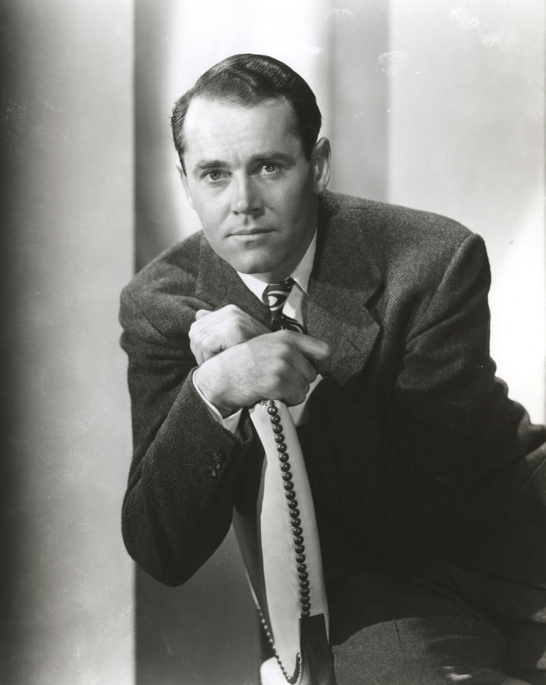Henry Fonda Sitting and Leaning Photo Print