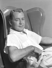 Close-up portrait photo print of Alan Ladd, iconic film star.