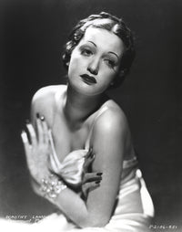 Dorothy Lamour Crossed Arms in Black and White Photo Print
