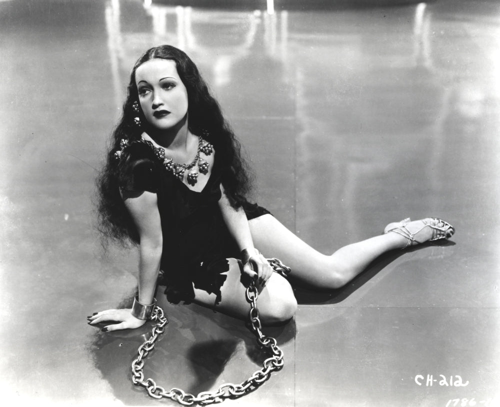 Dorothy Lamour in Chains Photo Print capturing classic Hollywood elegance.