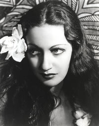 Dorothy Lamour photo print with flower behind her ear
